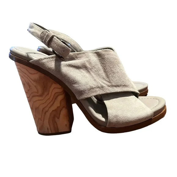 VINCE Helena Wooden Heel Sandal size 10 - Picture 4 of 10